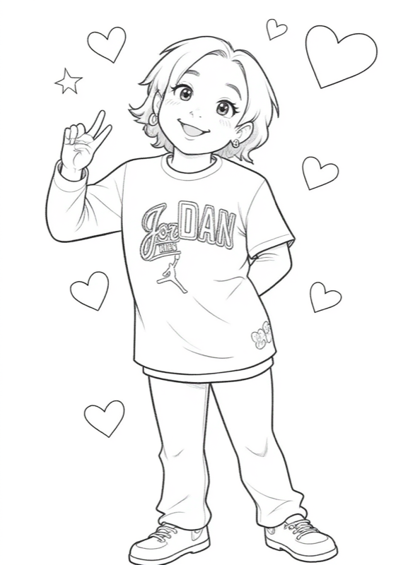 Kenzie and family coloring book cover